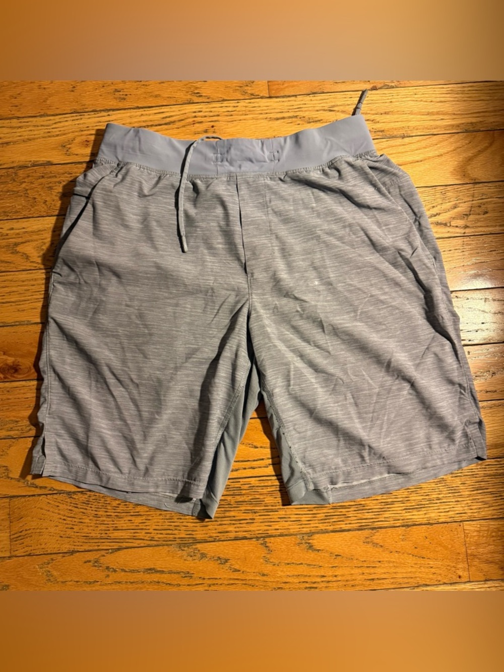 lululemon athletica Men's Light Gray Athletic Shorts
